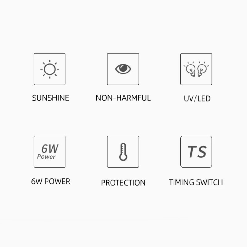 UV / LED Lampe 6W Weiss