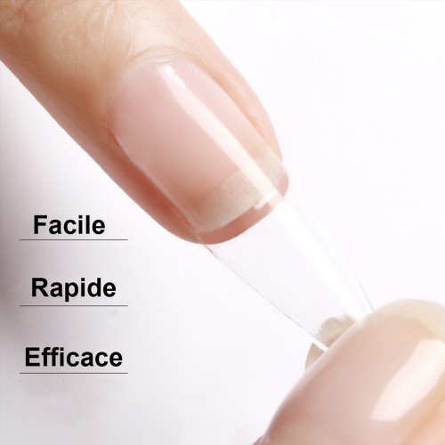 Soft Gel Tips Medium Almond Clear